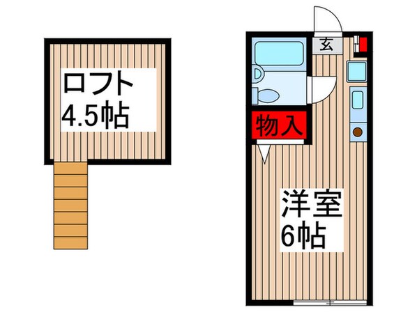 大和ハイツⅡの物件間取画像